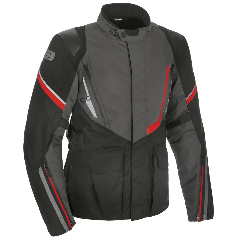 Oxford Montreal 4.0 MS Dry2Dry Motorradjacke Schwarz/Grau/Rot Größe L Herren