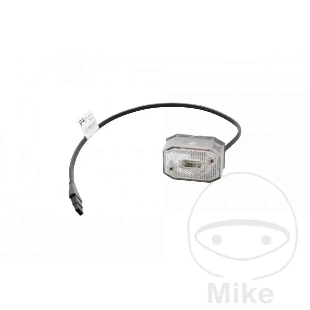 Feu de position remorque blanc Aspöck M 0,5 mètre de câble DC