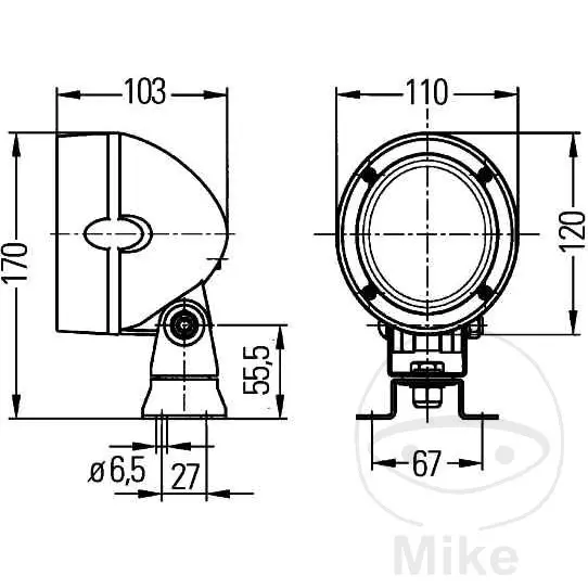 Hella ARB Mega Beam Arbeitsscheinwerfer — Ansicht 2
