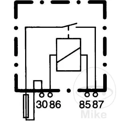 Hella 12V galios relė — 3 vaizdas