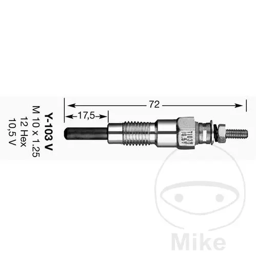 شمعة تسخين NGK 055 Y-103V