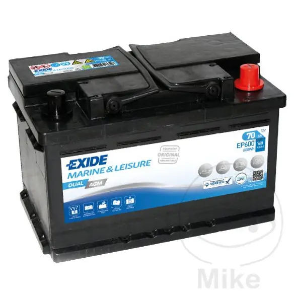 Starter- und Versorgungsbatterie Dual AGM Exide