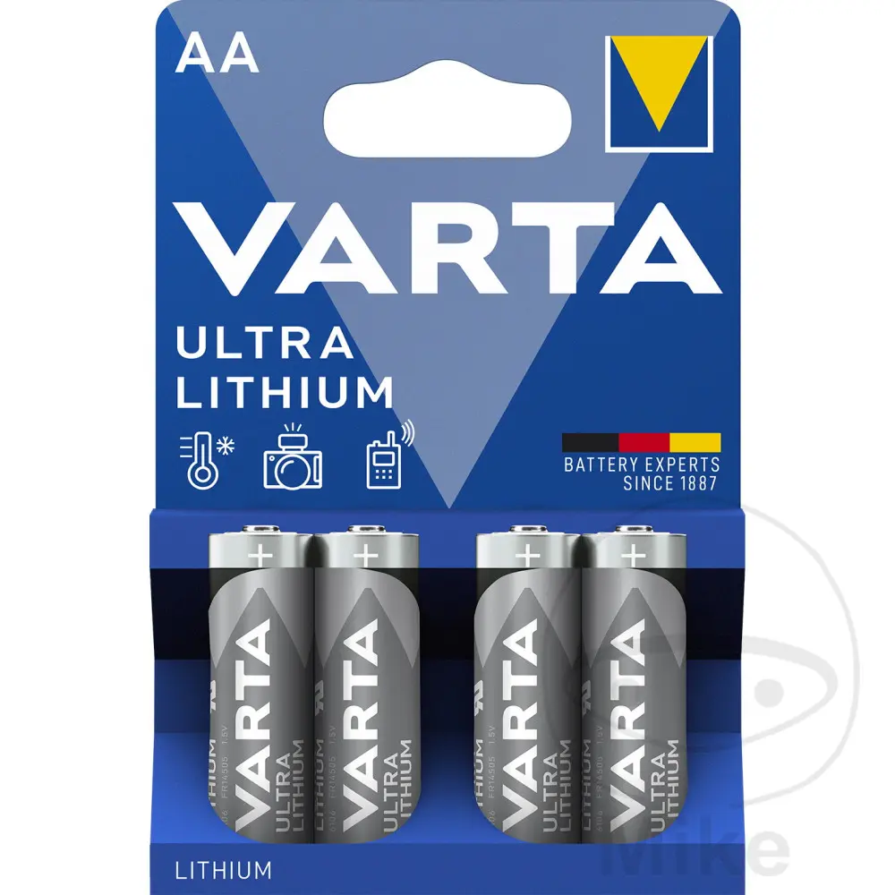 Batterij LR06 1.5V Varta Ultra Lithium AA - Set van 4