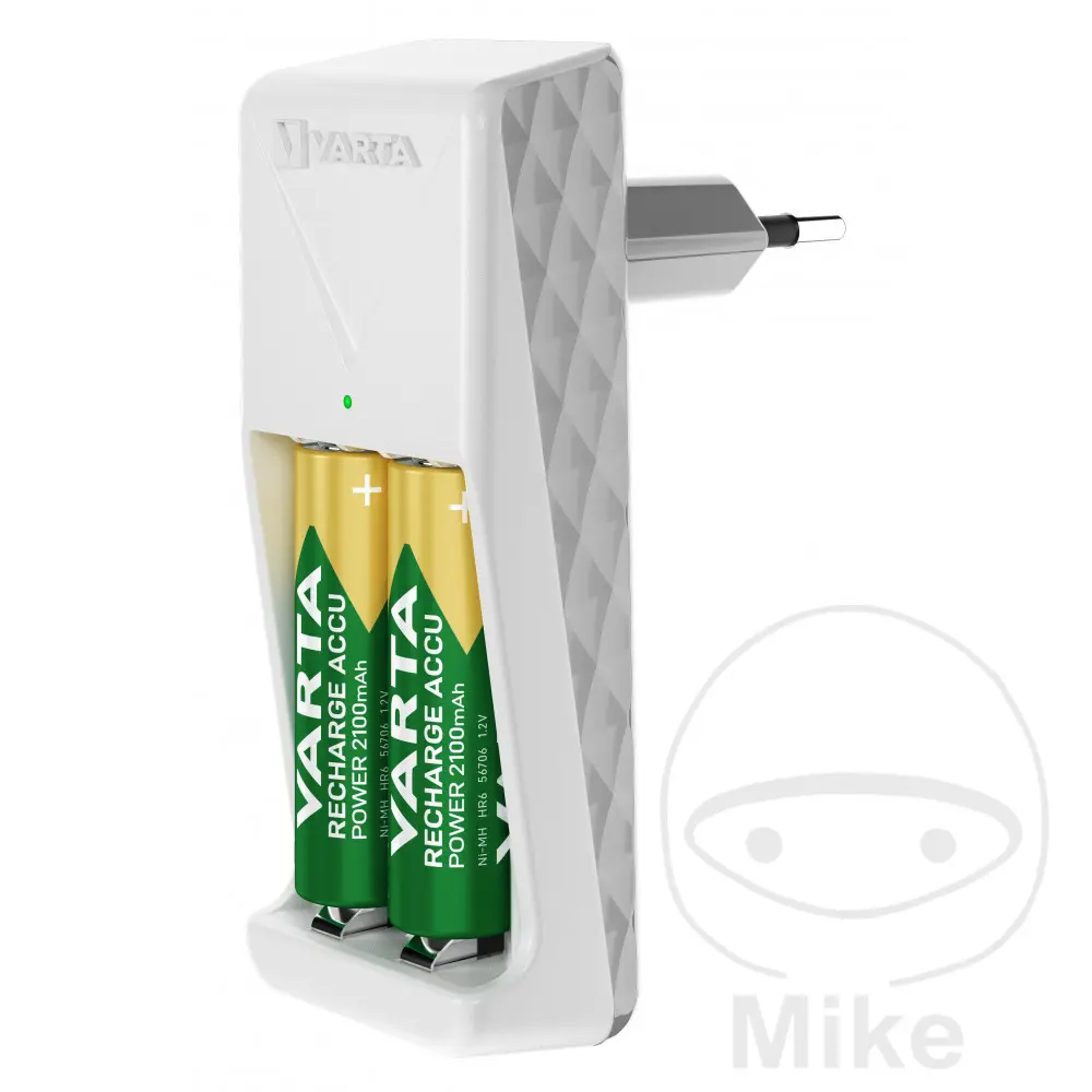 Varta Easy Mini Ladegerät mit 2 AA 2100 mAh Akkus