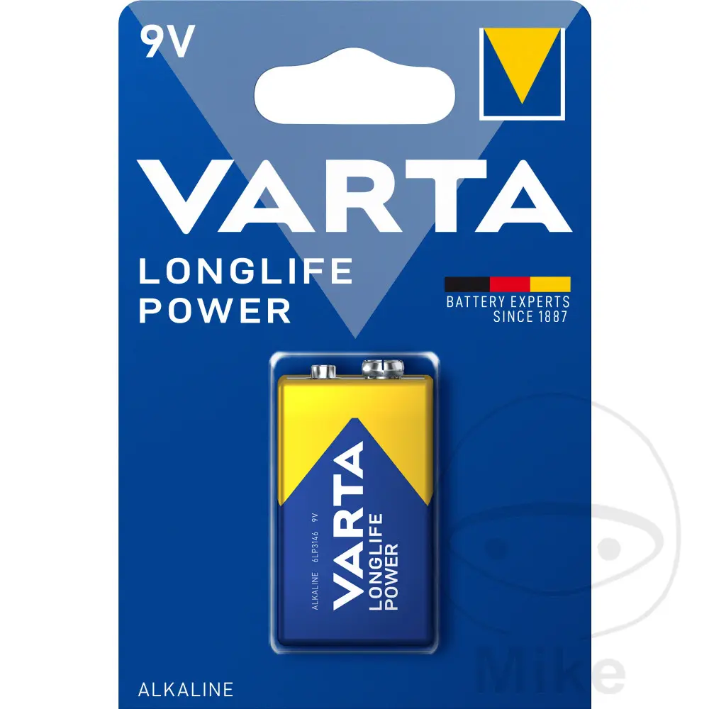 Μπαταρία 9V Block Varta Longlife 1566002