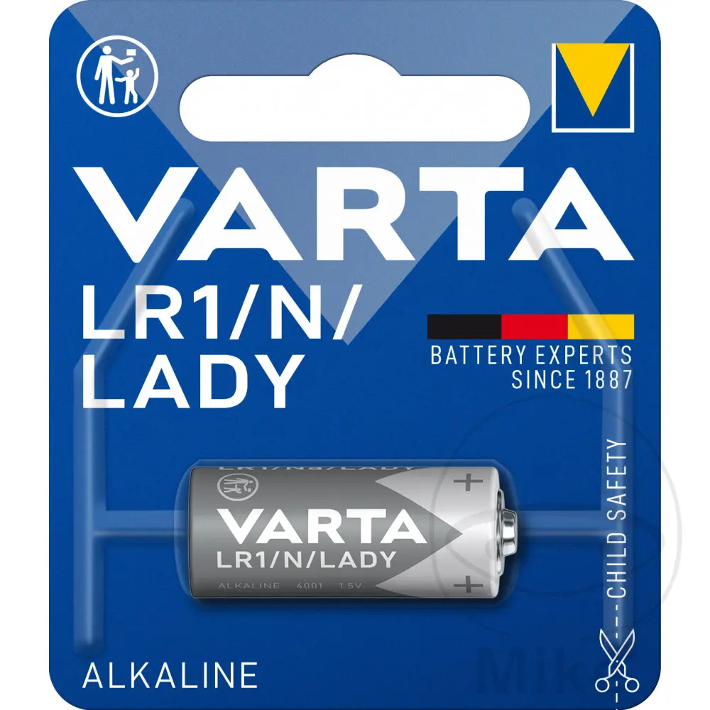 Pile Lady LR1 Varta Blister de 1 pile Alcaline
