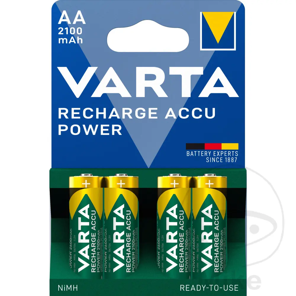 Varta 4节装 AA 充电电池