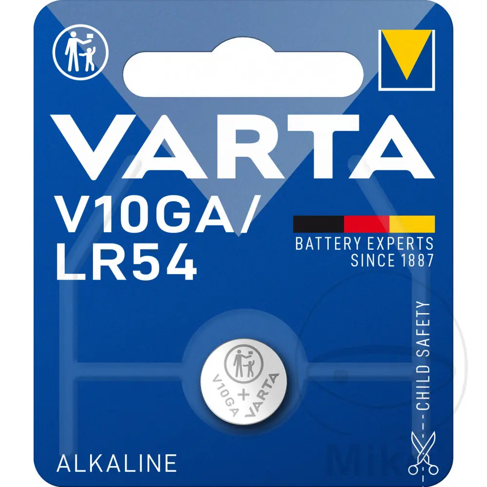 Knopfzelle V10GA Varta Alkalie Blister 1 Stück