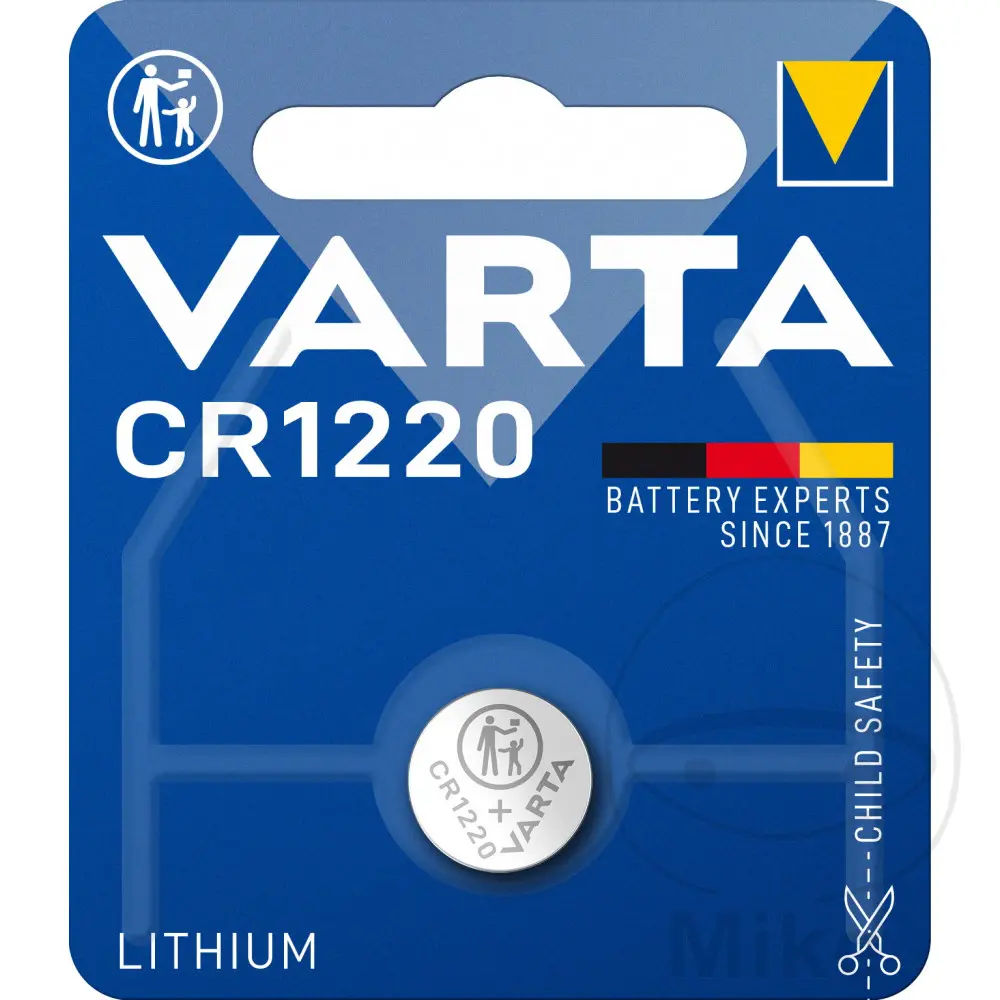 VARTA Lithium 3V CR1220 knoopcelbatterij