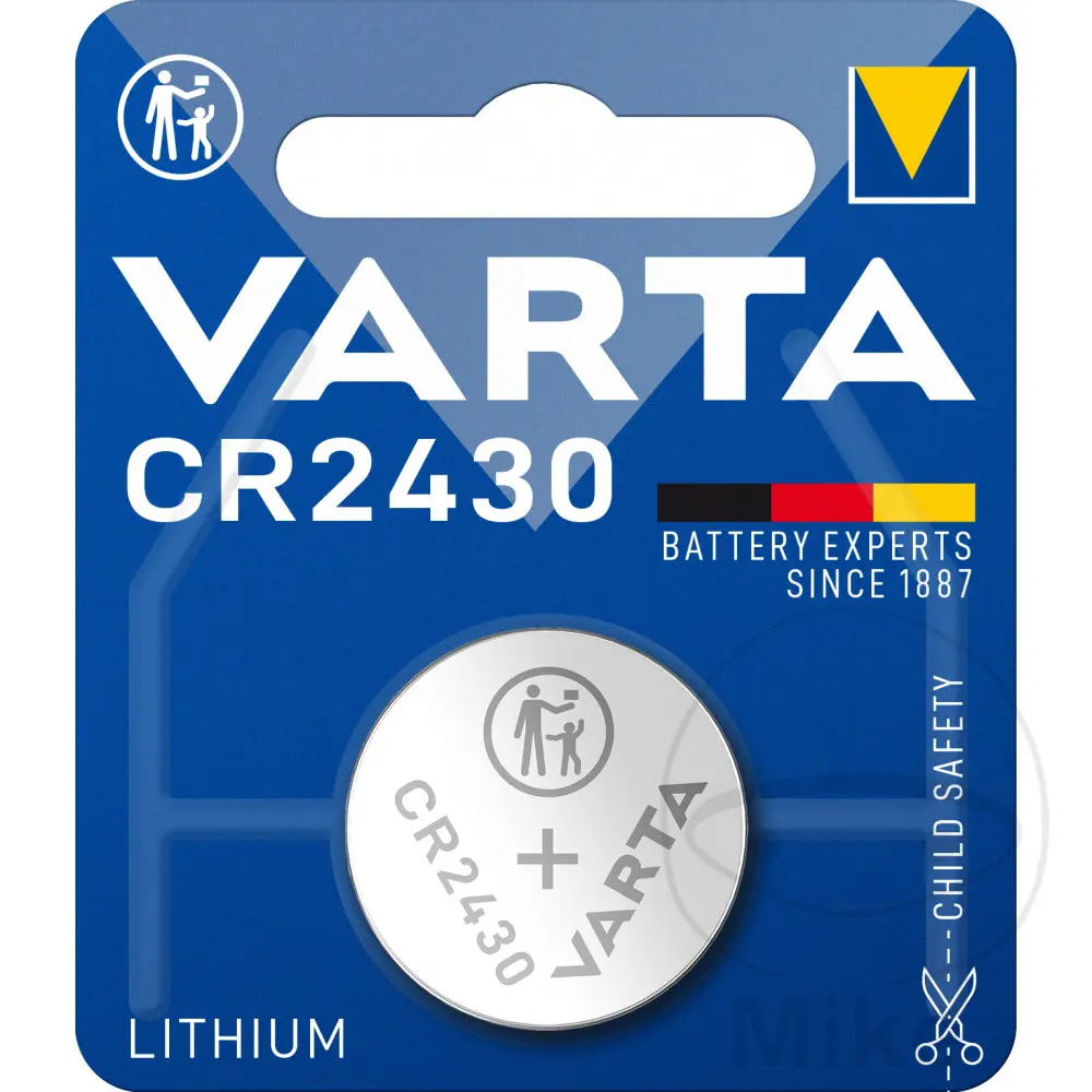 Knoopcel batterij CR2430 Varta lithium 3V