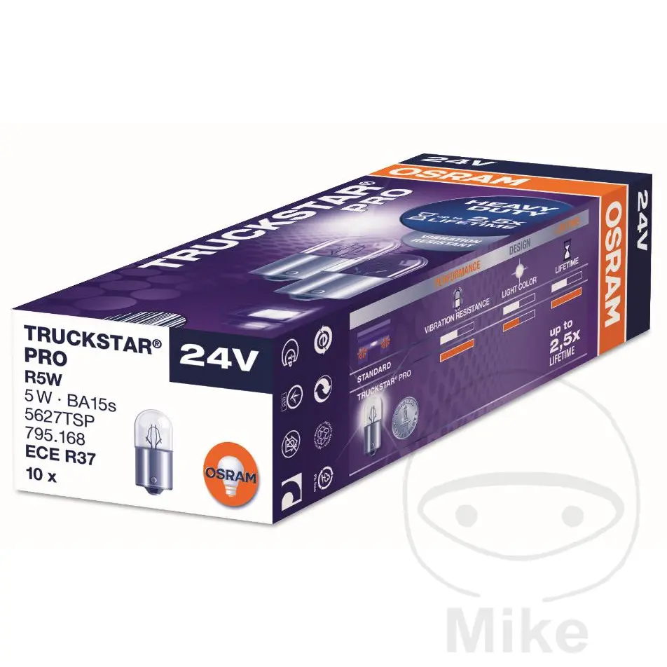 Glühlampe 24V 5W BA15S Osram Truckstar Alternative 1590108