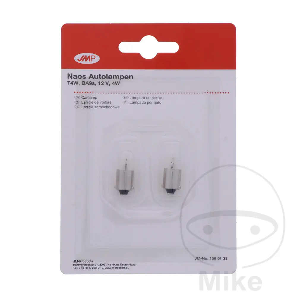 Ampoule 12V 4W BA9S JMP - Blister de 2