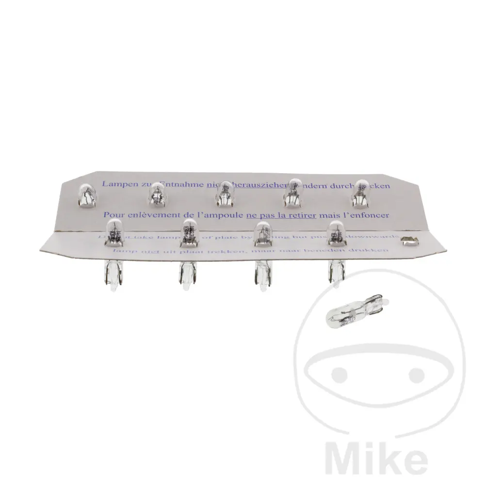 Ampoule 12V 2.3W W2X4.6D JMP - Lot de 10 pièces