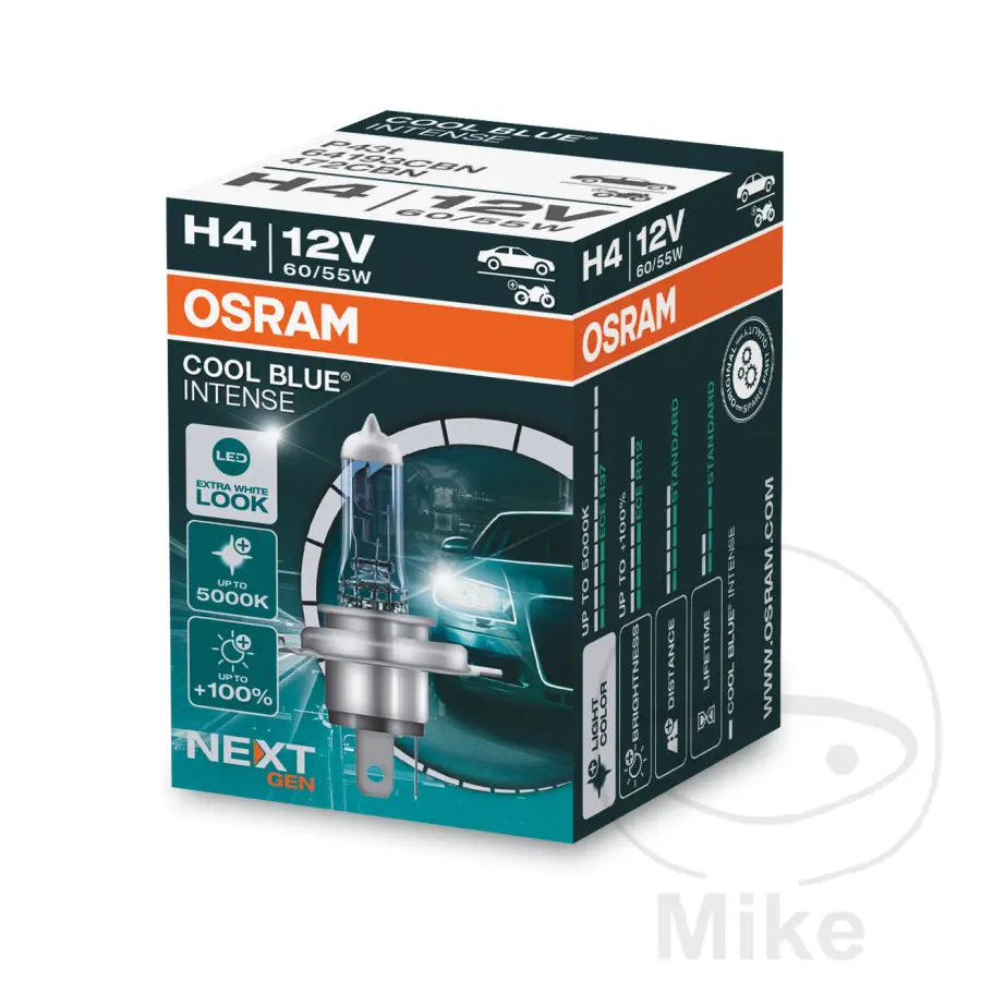 مصباح H4 Cool Blue Osram 12V 60/55W P43t