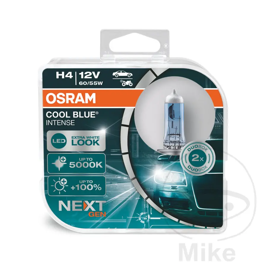 H4 Lampe 12V 60/55W Osram Duo Cool Blue Intense