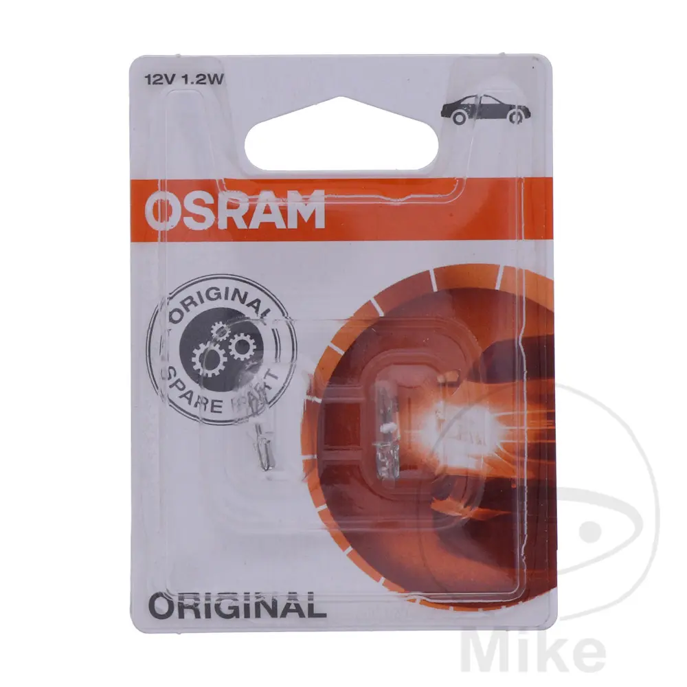 Lamp 12V 1.2W W2X4.6D Osram - Blister van 2
