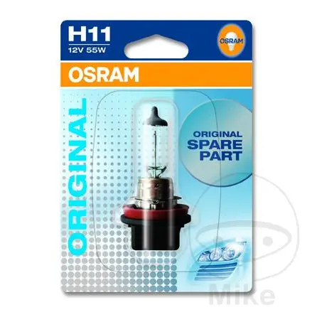 Halogenglühlampe H11 12V 55W OSRAM Sockel PGJ19-2 klar — Ansicht 2