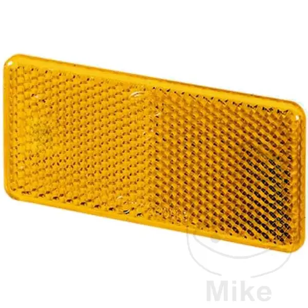 Gelber Winkelrückstrahler Hella