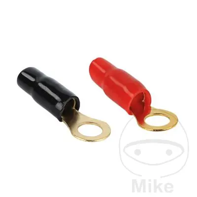 Isolierter Ösenstecker 35.0 M8 rot/schwarz ACV