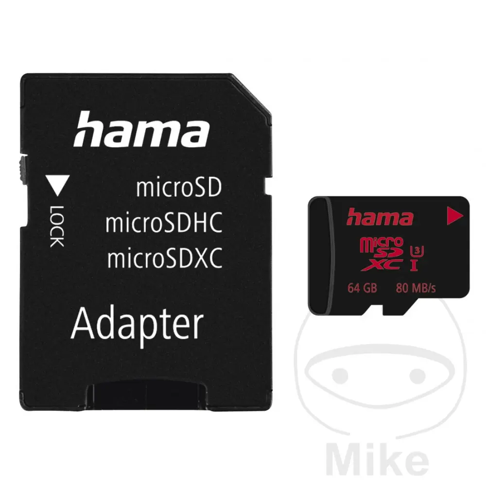 Kartu Memori Micro SDXC 64 Go UHS-3 V30 Hama