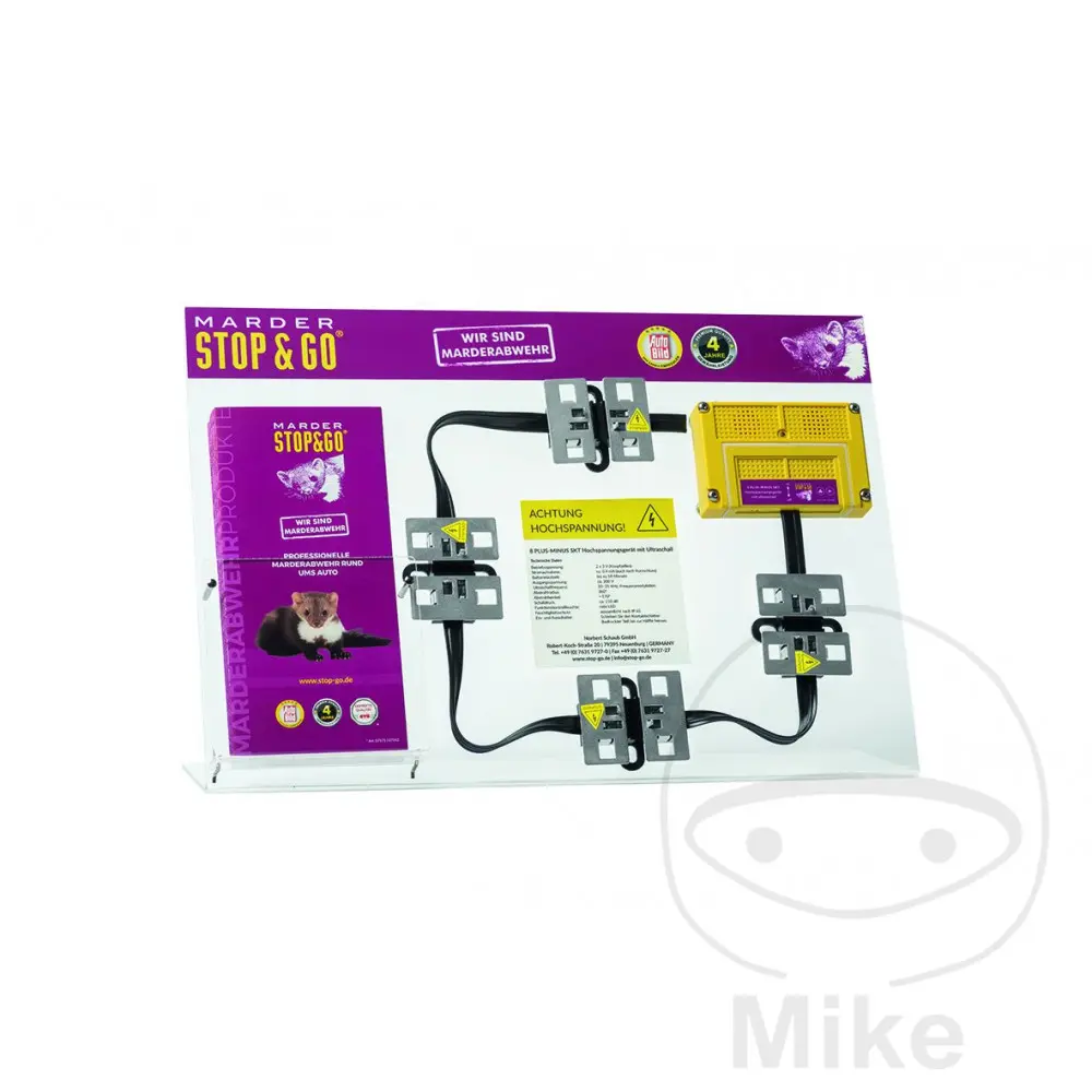 Stop & Go Demogeraet Marderschockgerät 8 Plus-Minus Clip