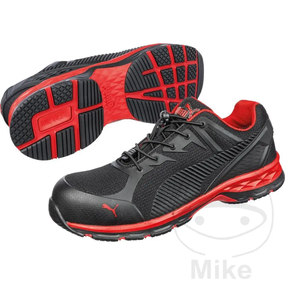 Puma ARB S1P シューズ サイズ39 ブラック レッド