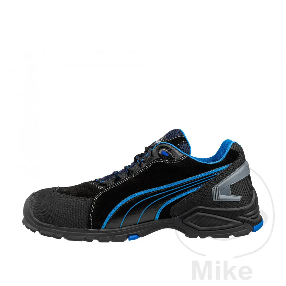 Giày bảo hộ lao động Puma S3SRC GR45 Rio Halbschuh Đen/Xanh — góc nhìn thứ 2