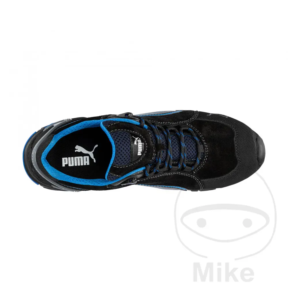 Giày bảo hộ lao động Puma S3SRC GR45 Rio Halbschuh Đen/Xanh — góc nhìn thứ 5