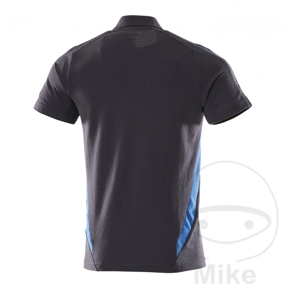 ماسکوٹ MCT گرے ایکس ایل بلیک-بلیو پولو شرٹ — 4 ویو
