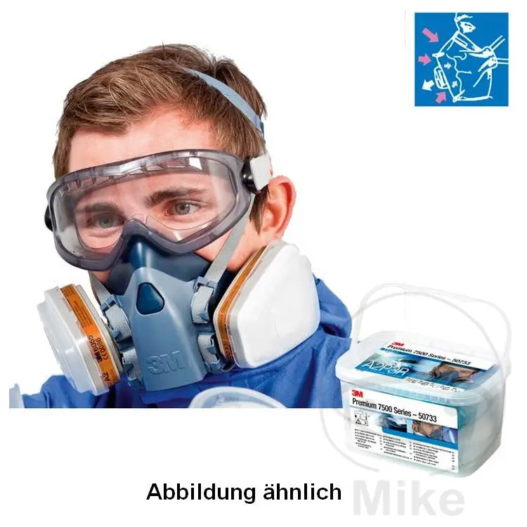 Kit demi-masque 3M 7500 A2/P3