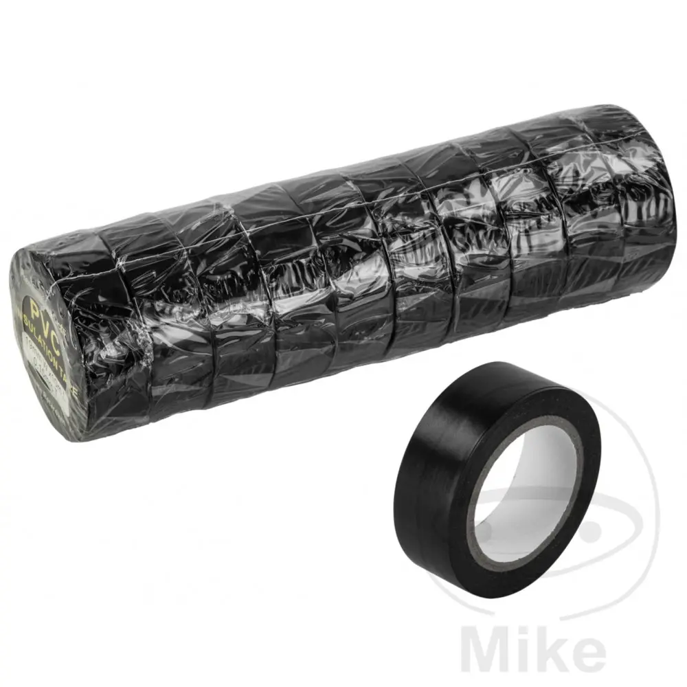 Izolacijska traka 19 mm 10 metara crna ACV - Paket od 10 komada