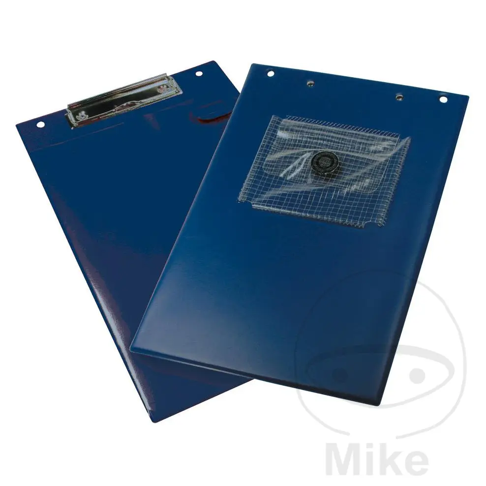 Planchette à pince A4 bleu Eichner avec compartiment à clés - 10 pièces — Goodies & cadeaux