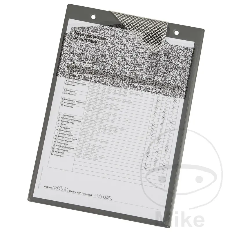 Eichner Porte-documents A4 gris avec compartiment clés - 10 pièces