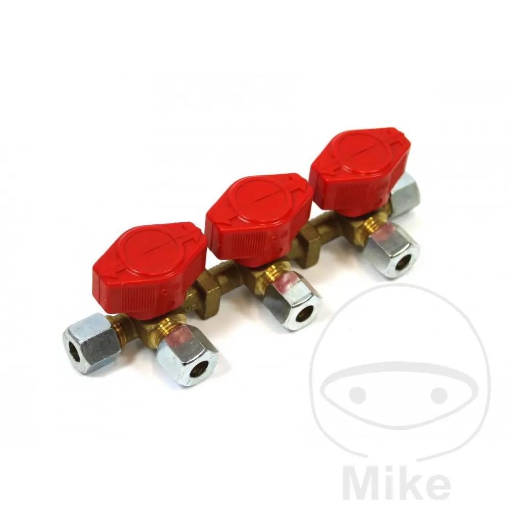 Verteilungsblock 8 mm Bierhake - 3 x 8 mm ANG
