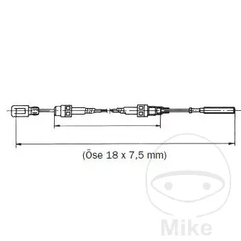 Bünte Knott 브레이크 케이블 길이 1100 mm — 4번째 뷰