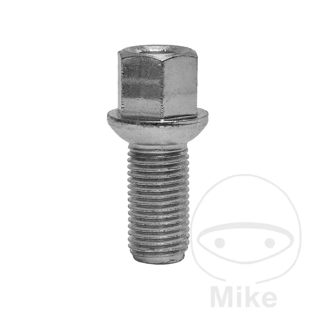 Goujon de roue M14 x 1.5 x 27 collerette argent SCC Fahrzeugtechnik - Paquet de 10
