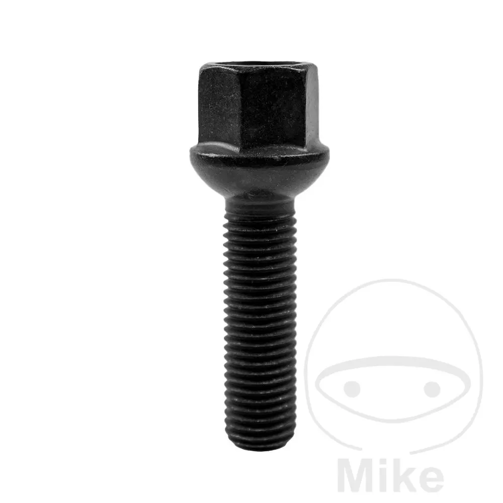 Radschraube M12x1.5x40 Bund 17 schwarz SCC Fahrzeugtechnik - Packung 10