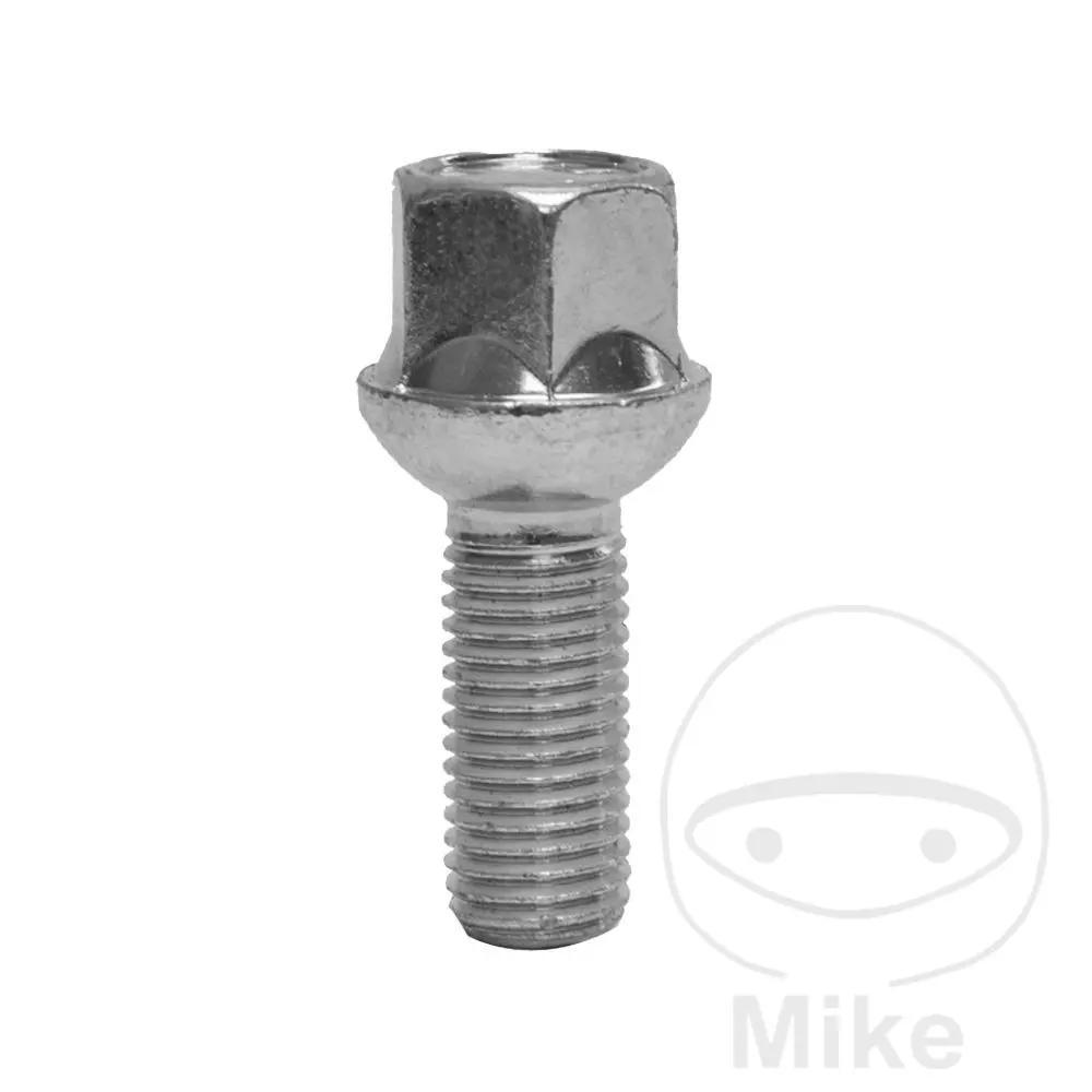 휠 스터드 M12 x 1.5 x 28 플랜지 실버 10개입 SCC Fahrzeugtechnik