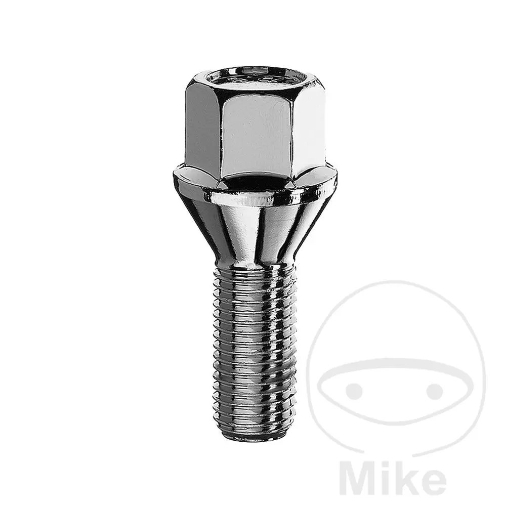 SCC Fahrzeugtechnik 휠 스터드 M12x1.5x22, 플랜지 17, 실버 - 10개입
