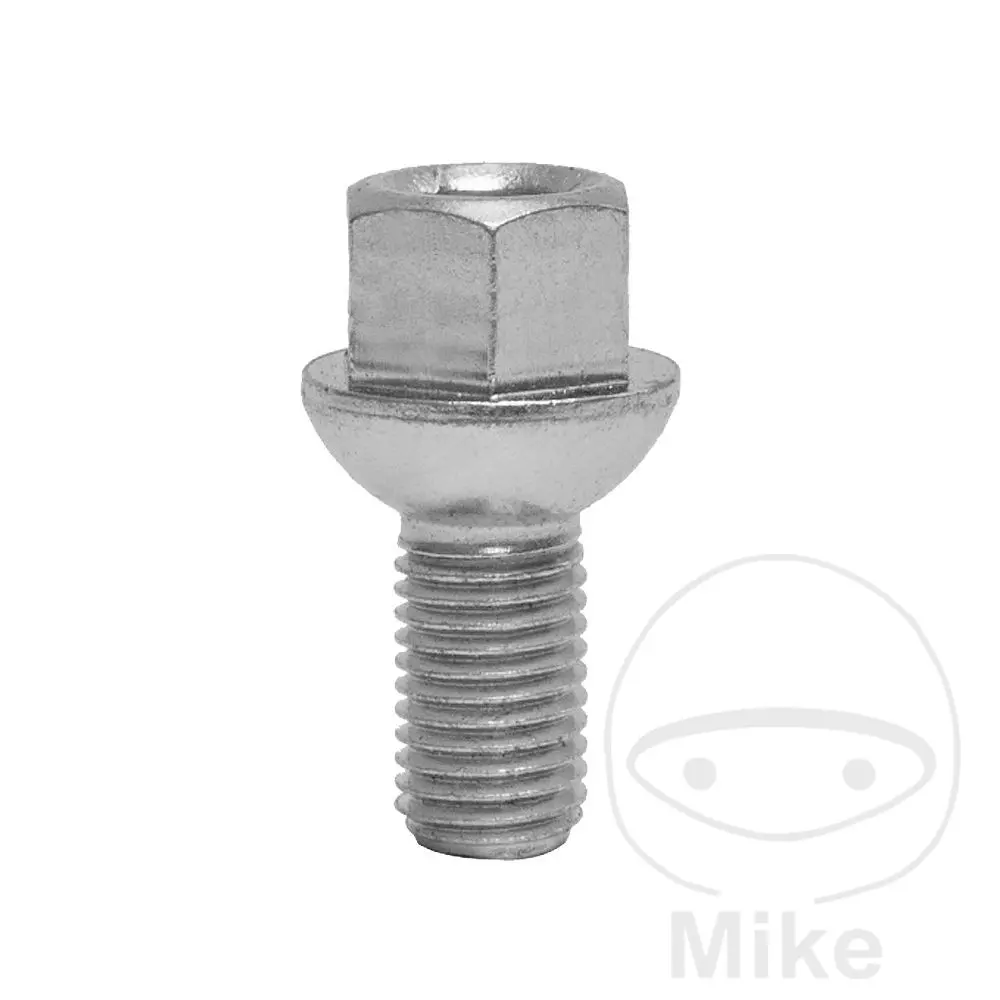 مسمار عجلة M12x1.5x21 طوق 17 فضي SCC Fahrzeugtechnik - عبوة من 10 قطع