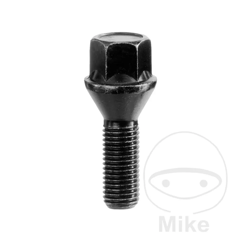 مسمار عجلة M14X1.25X28 KE17 أسود SCC Fahrzeugtechnik - عبوة من 10 قطع