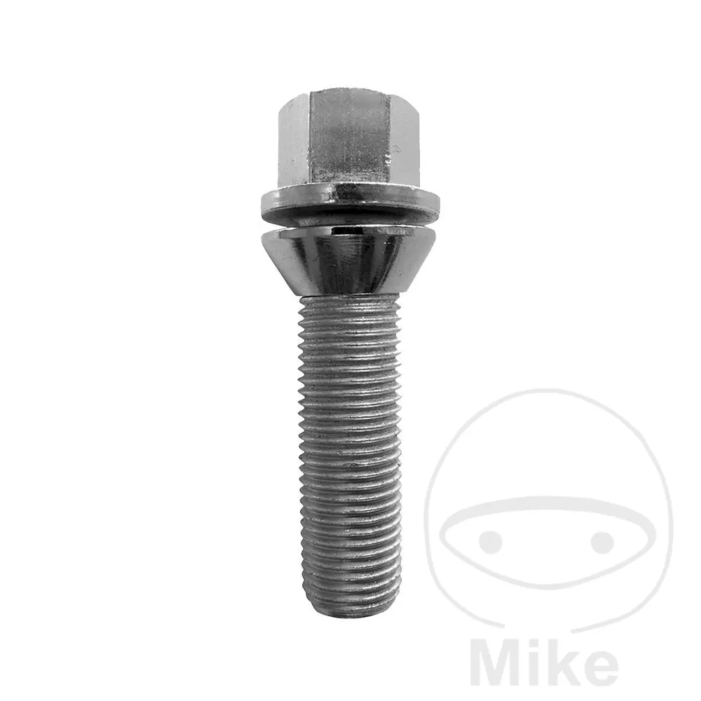 휠 스터드 M12 x 1.5 x 26 실버 칼라 10개입 SCC Fahrzeugtechnik