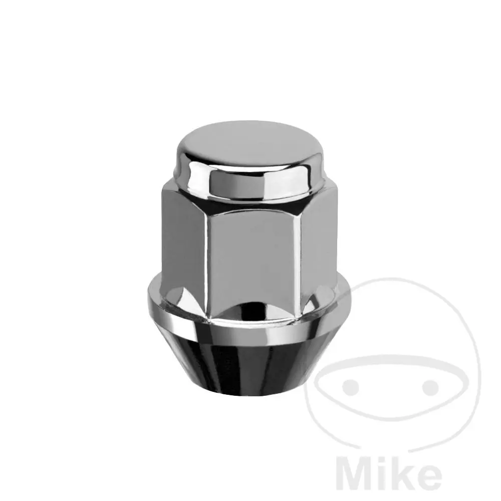 SCC Fahrzeugtechnik Radmutter M12 x 1.5 Bund 19 mm silber - Packung mit 10 Stück