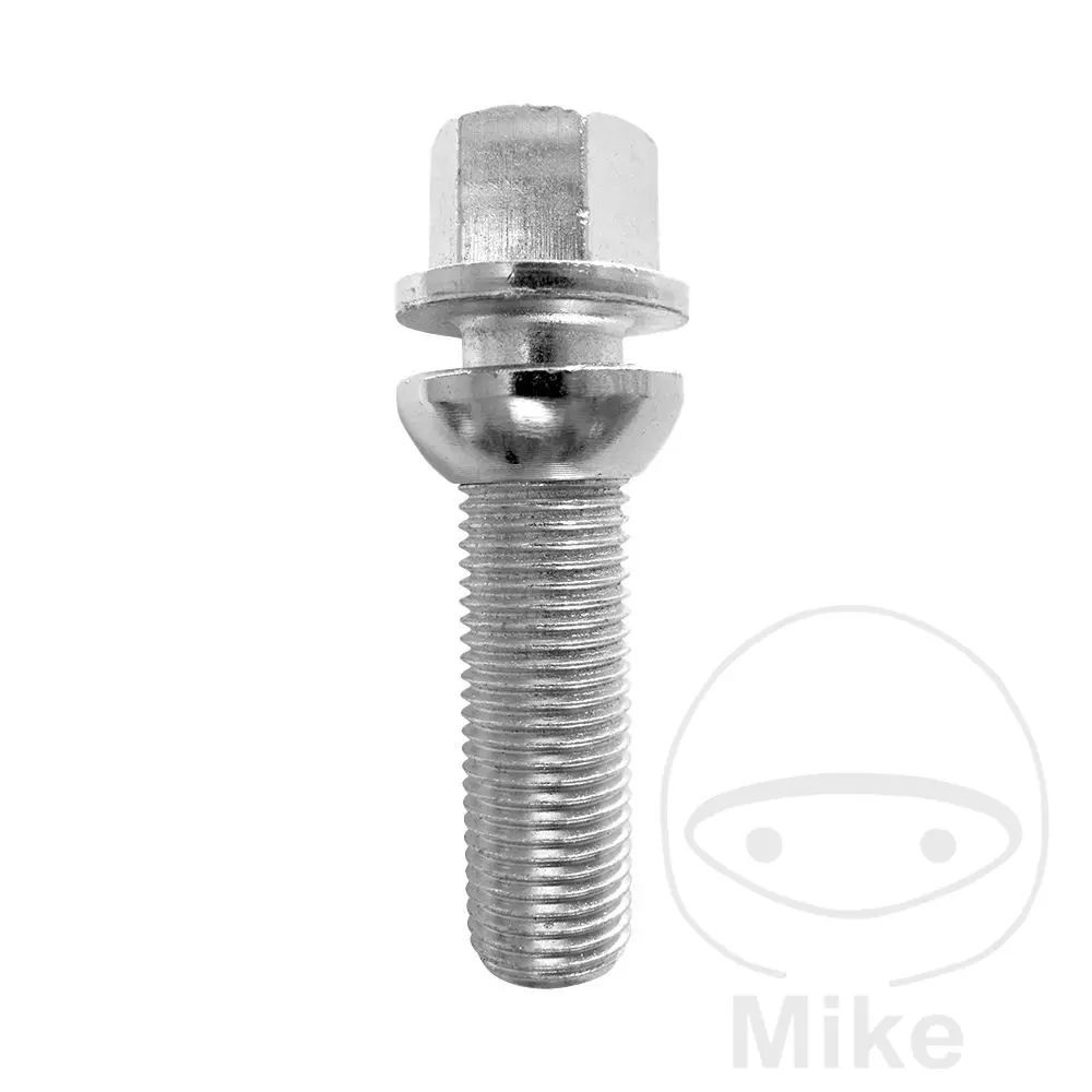 SCC Fahrzeugtechnik 휠 스터드 M14 x 1.5 x 27 실버 칼라 - 10개입