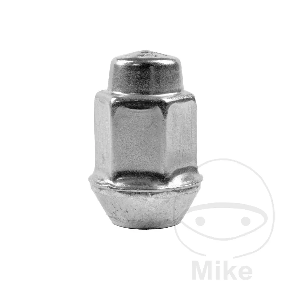 SCC Fahrzeugtechnik M12 x 1.5 带肩19毫米银色轮毂螺母 - 10件装