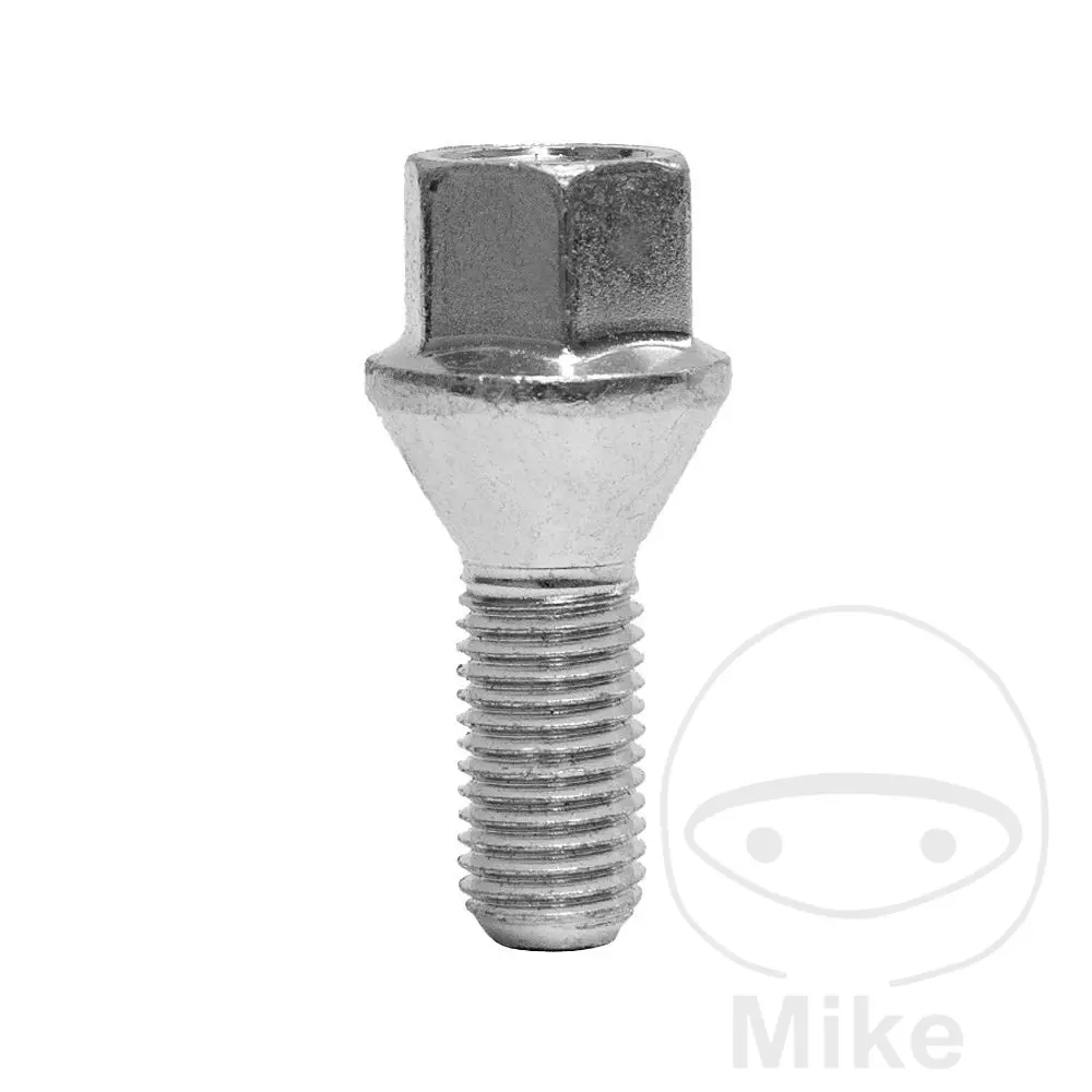 휠 스터드 M12X1.5X24 와셔 17 실버 SCC Fahrzeugtechnik - 10개 팩