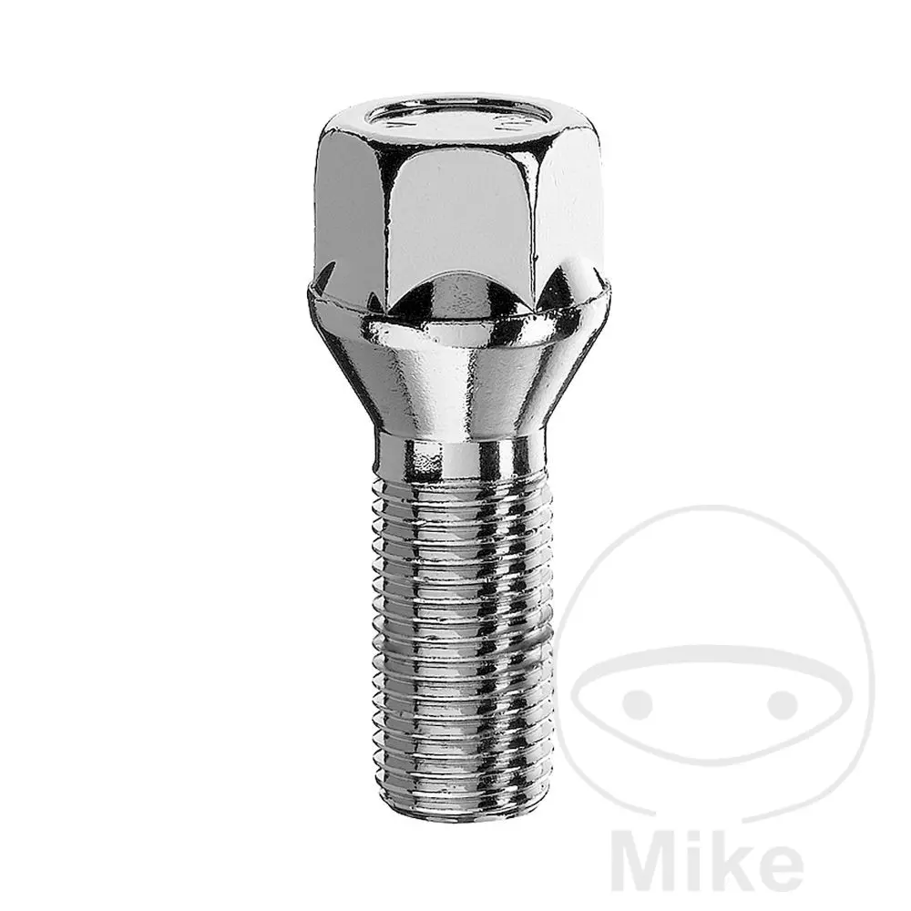 Perno de rueda M12X1.25X32 K19 plateado SCC Fahrzeugtechnik - Paquete de 10 piezas