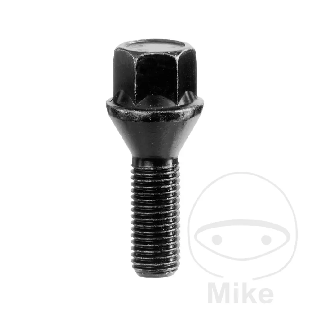 휠 스터드 M14x1.5x28 KE17 검정 SCC Fahrzeugtechnik - 10개 세트