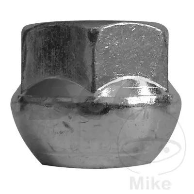 صمولة عجلة M12 x 1.5 ذات طوق 17 فضي عبوة 10 قطع SCC Fahrzeugtechnik