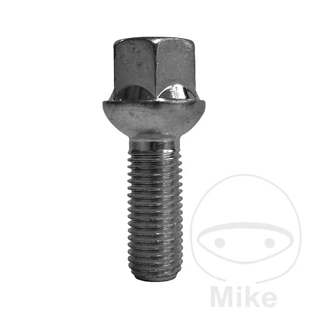 مسمار عجلة M12 x 1.5 x 26 طوق فضي عبوة 10 قطع SCC Fahrzeugtechnik
